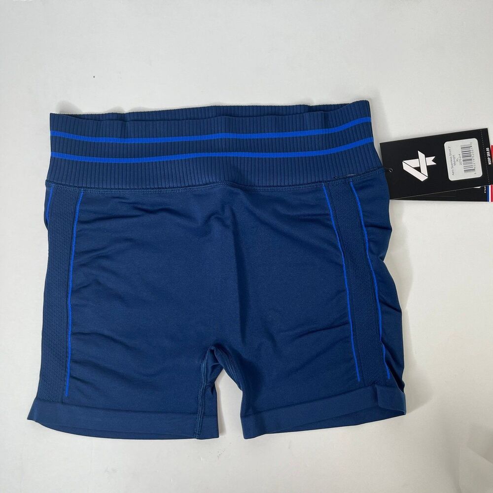 NWT Women’s Fourlaps Aero Seamless Active Shorts 3”-Midnight Size XL #397